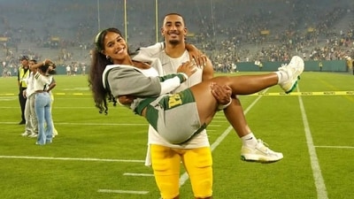 Ronika Stone-Love attended her first game as Mrs. Love, as Jordan led Green Bay past Detroit 27-13, with fans quickly giving her a new nickname online. (@ronikastone/instagram) Ronika Stone-Love attended her first game as Mrs. Love, as Jordan led Green Bay past Detroit 27-13, with fans quickly giving her a new nickname online. (@ronikastone/instagram)