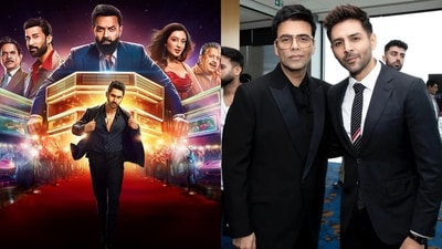 Is Aryan Khan's The Ba***ds of Bollywood based on the Karan Johar-Kartik Aaryan saga? (Photos: X) Is Aryan Khan's The Ba***ds of Bollywood based on the Karan Johar-Kartik Aaryan saga? (Photos: X)