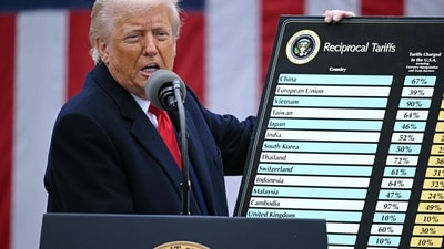 Mr Trump’s characterisation of the court as highly partisan is belied by the vote on his tariffs (AFP FILE) Mr Trump’s characterisation of the court as highly partisan is belied by the vote on his tariffs (AFP FILE)