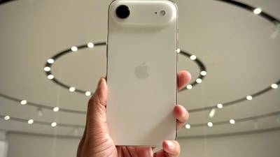 iPhone Air has a titanium frame with a ceramic shield and is described by Apple as its most durable iPhone yet. (HT Photo/Vishal Mathur) iPhone Air has a titanium frame with a ceramic shield and is described by Apple as its most durable iPhone yet. (HT Photo/Vishal Mathur)
