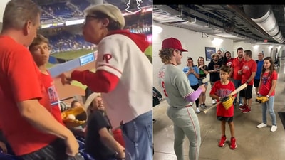 The “Phillies Karen” has not yet revealed her identity, and any remarks purporting to be from her on the internet are equally fraudulent. (X/@Phillies) The “Phillies Karen” has not yet revealed her identity, and any remarks purporting to be from her on the internet are equally fraudulent. (X/@Phillies)
