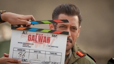 Salman Khan's Battle of Galwan is centred around the 2020 Galwan Valley clash between Indian and Chinese troops. Salman Khan's Battle of Galwan is centred around the 2020 Galwan Valley clash between Indian and Chinese troops.