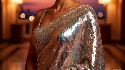 Sequin sarees Sequin sarees