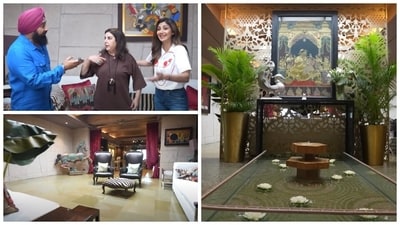 Farah Khan gave a home tour of Shilpa Shetty and Raj Kundra's bungalow in Mumbai. Farah Khan gave a home tour of Shilpa Shetty and Raj Kundra's bungalow in Mumbai.