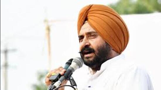 Sanaur AAP MLA Harmeet Singh Pathanmajra has been on the run since September 2 when he fled from the house of his relative in Karnal soon after a Punjab Police team arrived to arrest him in a rape case. (HT file photo)