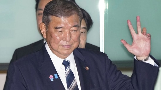 Japanese Prime Minister Shigeru Ishiba announced his resignation on Sunday. (AP)