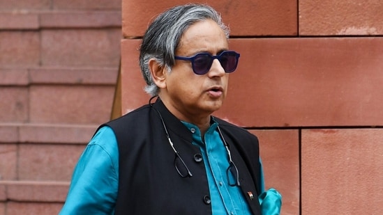 Congress MP Shashi Tharoor also expressed concern over the impact of Trump tariffs on the gems and jewellery industry, and garments factories. (ANI)
