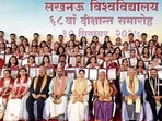 The Lucknow University convocation. (HT ) The Lucknow University convocation. (HT )
