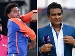 Sanjay Manjrekar, right, saved the day for Kuldeep Yadav