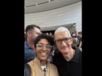 Ishan Sharma shared a selfie with Tim Cook with the caption, “Met Tim Apple today!”
