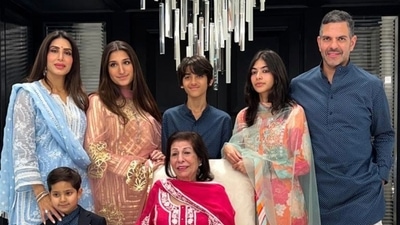 Amid a row over his inheritance, Sunjay Kapur's mother (middle) also made submissions to the court. (LinkedIn/Sunjay Kapur) Amid a row over his inheritance, Sunjay Kapur's mother (middle) also made submissions to the court. (LinkedIn/Sunjay Kapur)