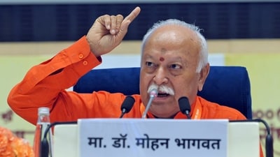 Mohan Bhagwat started working as an RSS 'pracharak' about 50 years ago and became its sarsanghchalak (chief) in March 2009. (ANI Photo)