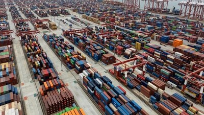FILE - Shipping containers are seen ready for transport at the Guangzhou Port in the Nansha district in southern China's Guangdong province (AP) FILE - Shipping containers are seen ready for transport at the Guangzhou Port in the Nansha district in southern China's Guangdong province (AP)
