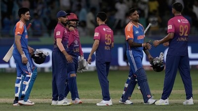India cruised to the target in just 4.3 overs, with skipper Suryakumar Yadav and his deputy Shubman Gill wrapping up the chase in emphatic fashion. (AP) India cruised to the target in just 4.3 overs, with skipper Suryakumar Yadav and his deputy Shubman Gill wrapping up the chase in emphatic fashion. (AP)