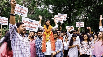 Nominations for DUSU Elections 2025 began on Wednesday. (Photo: Manoj Verma/HT) Nominations for DUSU Elections 2025 began on Wednesday. (Photo: Manoj Verma/HT)