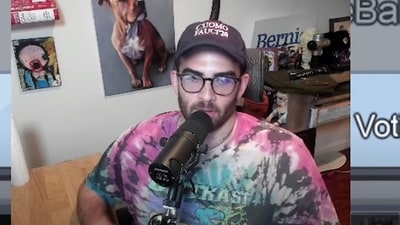 Hasan Piker reacted to Charlie Kirk's shooting on Wednesday (Twitch) Hasan Piker reacted to Charlie Kirk's shooting on Wednesday (Twitch)
