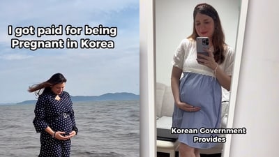 Neha Arora explained South Korea’s generous cash support for new mothers. (@mylovefromkorea17/Instagram) Neha Arora explained South Korea’s generous cash support for new mothers. (@mylovefromkorea17/Instagram)