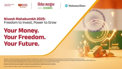 Nivesh Mahakumbh 2025, a one-of-a-kind investor awareness initiative launched by Aditya Birla Sun Life AMC Limited in association with Hindustan Times, is designed to help thousands of Indians take charge of their financial future. Nivesh Mahakumbh 2025, a one-of-a-kind investor awareness initiative launched by Aditya Birla Sun Life AMC Limited in association with Hindustan Times, is designed to help thousands of Indians take charge of their financial future.
