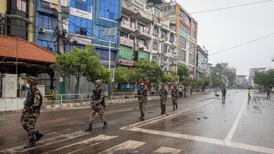 Nepali Army soldiers patrol outside the Parliament house, following Monday's deadly anti-corruption protests triggered by a social media ban, which was later lifted, in Kathmandu, Nepal, September 10 (REUTERS) Nepali Army soldiers patrol outside the Parliament house, following Monday's deadly anti-corruption protests triggered by a social media ban, which was later lifted, in Kathmandu, Nepal, September 10 (REUTERS)