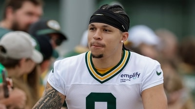 Green Bay Packers' wide receiver Christian Watson. (AP) Green Bay Packers' wide receiver Christian Watson. (AP)