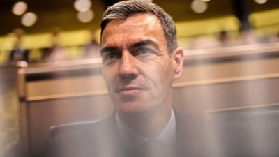 Spanish Prime Minister Pedro Sánchez sits in the Spanish parliament in Madrid, Wednesday, July 9, 2025. (AP) Spanish Prime Minister Pedro Sánchez sits in the Spanish parliament in Madrid, Wednesday, July 9, 2025. (AP)