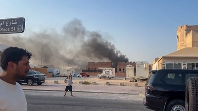 This frame grab taken from an AFPTV footage shows smoke billowing after an Israeli strike targeted Hamas leadership in the Qatari capital (AFP) This frame grab taken from an AFPTV footage shows smoke billowing after an Israeli strike targeted Hamas leadership in the Qatari capital (AFP)
