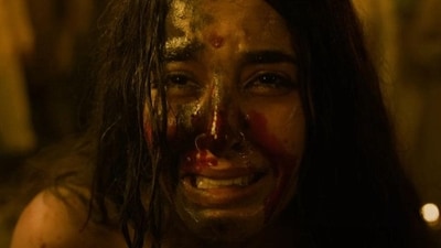 The Bengal Files box office collection day 6: Simrat Kaur in a still from the Vivek Agnihotri film. The Bengal Files box office collection day 6: Simrat Kaur in a still from the Vivek Agnihotri film.