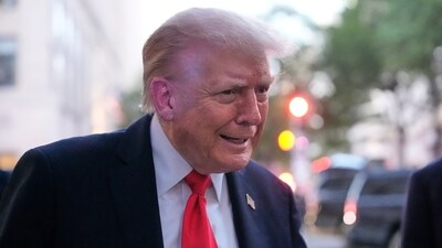 President Donald Trump speaks to reporters before he enters a restaurant near the White House, Tuesday, Sept. 9, 2025, in Washington, to have dinner. (AP) President Donald Trump speaks to reporters before he enters a restaurant near the White House, Tuesday, Sept. 9, 2025, in Washington, to have dinner. (AP)