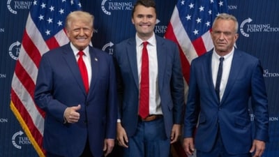 Charlie Kirk died after being shot at a university event (X) Charlie Kirk died after being shot at a university event (X)