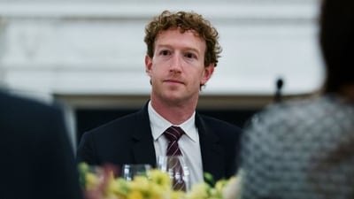 Meta Platforms CEO Mark Zuckerberg at a White House dinner last week.