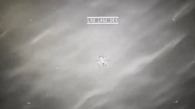 The footage was captured by an MQ-9 Reaper drone in October 2024. (X/@RepLuna) The footage was captured by an MQ-9 Reaper drone in October 2024. (X/@RepLuna)