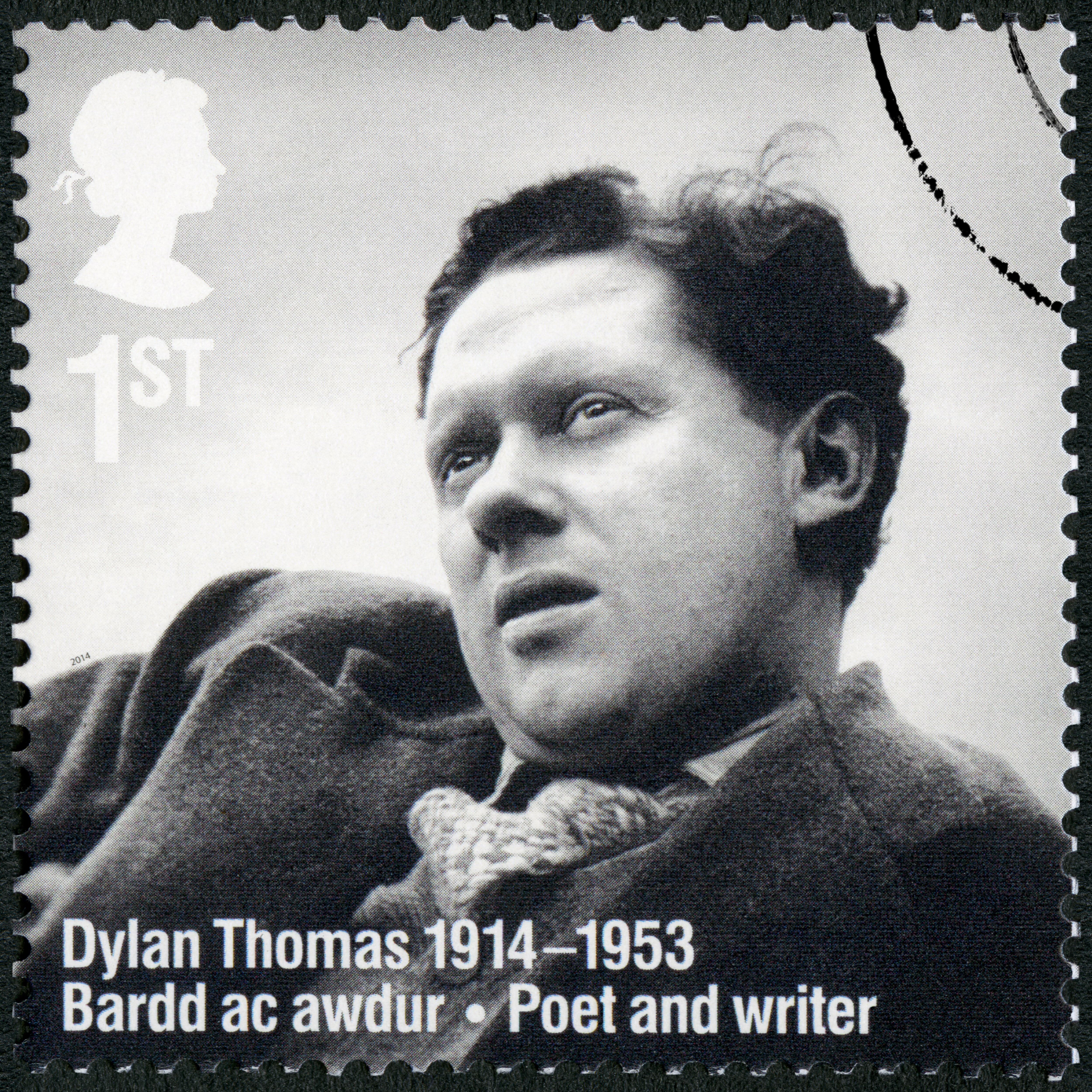 A UK postage stamp featuring Dylan Thomas (Shutterstock) A UK postage stamp featuring Dylan Thomas (Shutterstock)