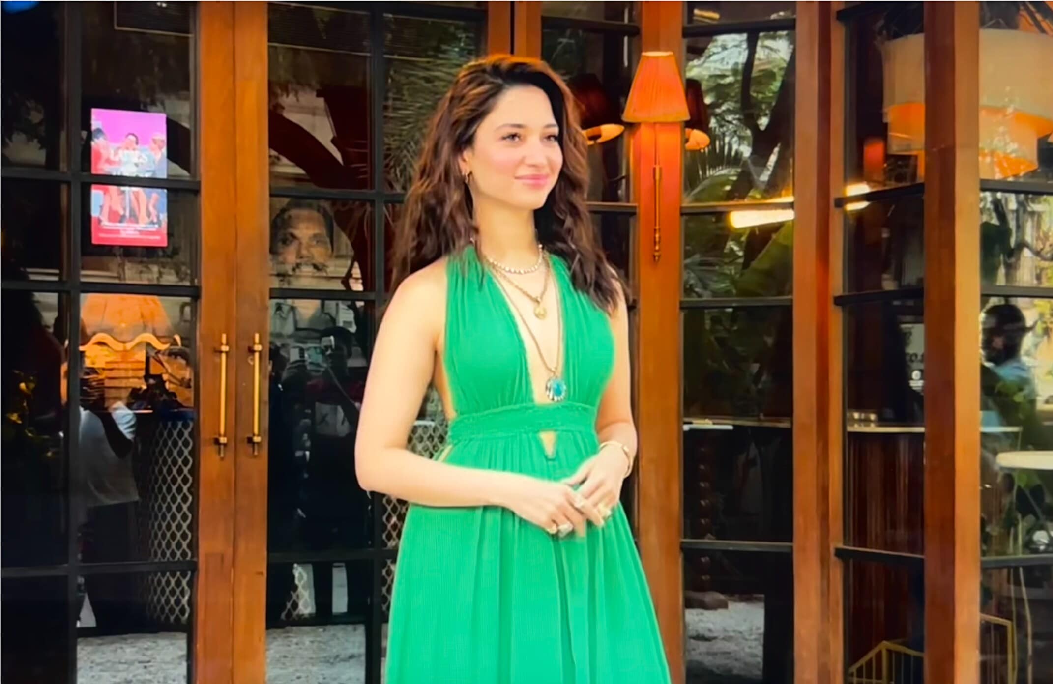 tamanna in green dress Actress Tamanna Photos In Green Dress At Cinemaa Awards
