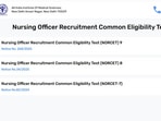 AIIMS NORCET 9 Admit Card 2025 Live Updates: How to download admit cards when out