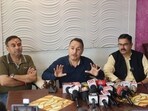 Bharatiya Janata Party (BJP) state spokesperson Sanjay Sharma while interacting with media on Wednesday. (File)