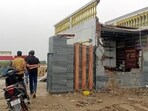 Officials said they have decided to write to the stamps and registration department to restrict registration of such properties, while other departments, like the electricity department, waterworks, etc., will also be requested to abstain from providing utility connections in such areas. (Sakib Ali/HT Photo)