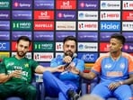 Pakistan captain Salman Ali Agha, Afghanistan captain Rashid Khan and India captain Suryakumar Yadav address the media. Pakistan captain Salman Ali Agha, Afghanistan captain Rashid Khan and India captain Suryakumar Yadav address the media.