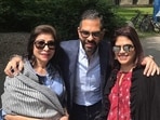 Sunjay Kapur's sister Mandhira (extreme right) came out in support of actor Karisma Kapoor's children amid the ongoing inheritance battle Sunjay Kapur's sister Mandhira (extreme right) came out in support of actor Karisma Kapoor's children amid the ongoing inheritance battle