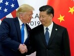 US President Donald Trump with China's President Xi Jinping at the G20 leaders summit in Osaka, Japan, June 29, 2019.