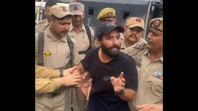 Aam Aadmi Party (AAP) MLA from Doda East, Mehraj Malik, 37, was detained under the stringent Public Safety Act on Monday and lodged in the Kathua jail. (HT Photo) Aam Aadmi Party (AAP) MLA from Doda East, Mehraj Malik, 37, was detained under the stringent Public Safety Act on Monday and lodged in the Kathua jail. (HT Photo)