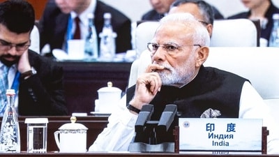 PM Narendra Modi during the the Shanghai Cooperation Organisation (SCO) summit in Tianjin, China, at the beginning of September 2025. This was Modi's first trip to China in seven years to reset relations with the neighbour, while also seeking to strengthen ties with Russia as President Donald Trump ratcheted up tensions over tariffs: (Qilai Shen/Bloomberg Photo)
