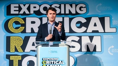 Charlie Kirk launched Turning Point USA out of his parents' garage, when he was 18 and had no money, the non-profit said in a statement. (AP) Charlie Kirk launched Turning Point USA out of his parents' garage, when he was 18 and had no money, the non-profit said in a statement. (AP)