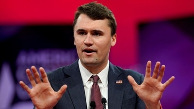 Charlie Kirk was the executive director of the conservative Turning Point USA advocacy group. (REUTERS)