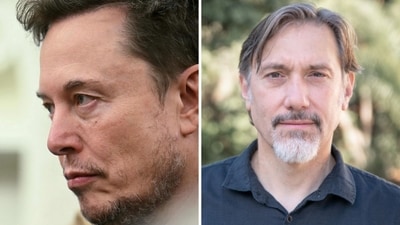 Elon Musk reacts to a former Tesla employee’s tweets on ground rules at meetings. (AFP, LinkedIn/Russell Varone) Elon Musk reacts to a former Tesla employee’s tweets on ground rules at meetings. (AFP, LinkedIn/Russell Varone)