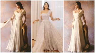 Janhvi Kapoor attended TIFF to promote her film Homebound, which was selected for the Gala Presentations category. The film, directed by Neeraj Ghaywan, also stars Ishaan Khatter and Vishal Jethwa. She wore a custom made Miu Miu creation to the movie's premiere. 