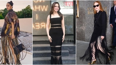 With designers experimenting widely and celebrities making them a talking point, it is safe to say fringes have swung back into fashion.