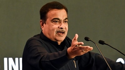 Nitin Gadkari addresses the gathering during the 20th Global Sustainability Summit, in New Delhi. (ANI)