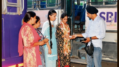 While the depot holds licences for destinations such as Jaipur, Rishikesh, Haridwar and Kalka, its fleet of just 104 buses makes it impossible to cover all these routes effectively. (Manish/HT) While the depot holds licences for destinations such as Jaipur, Rishikesh, Haridwar and Kalka, its fleet of just 104 buses makes it impossible to cover all these routes effectively. (Manish/HT)