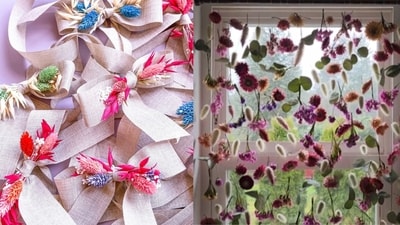 Elevate your festive decor with dried flowers (Instagram / bubbleandberry_weddings, thewildyardblooms) Elevate your festive decor with dried flowers (Instagram / bubbleandberry_weddings, thewildyardblooms)