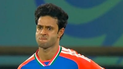 Shivam Dube picked up 4/3 for India against the UAE (Screengrab/X) Shivam Dube picked up 4/3 for India against the UAE (Screengrab/X)